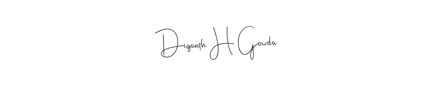 Here are the top 10 professional signature styles for the name Diganth H Gowda. These are the best autograph styles you can use for your name. Diganth H Gowda signature style 4 images and pictures png