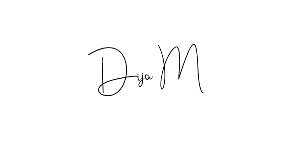 Here are the top 10 professional signature styles for the name Dija M. These are the best autograph styles you can use for your name. Dija M signature style 4 images and pictures png