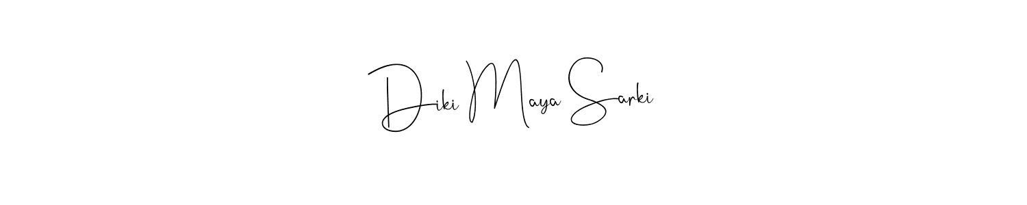 Use a signature maker to create a handwritten signature online. With this signature software, you can design (Andilay-7BmLP) your own signature for name Diki Maya Sarki. Diki Maya Sarki signature style 4 images and pictures png