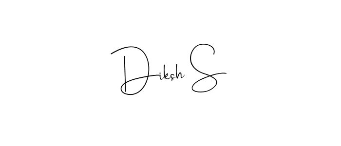 It looks lik you need a new signature style for name Diksh S. Design unique handwritten (Andilay-7BmLP) signature with our free signature maker in just a few clicks. Diksh S signature style 4 images and pictures png