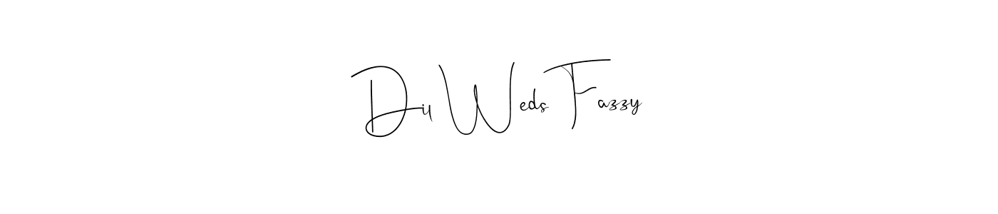 The best way (Andilay-7BmLP) to make a short signature is to pick only two or three words in your name. The name Dil Weds Fazzy include a total of six letters. For converting this name. Dil Weds Fazzy signature style 4 images and pictures png