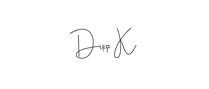 You can use this online signature creator to create a handwritten signature for the name Dilip K. This is the best online autograph maker. Dilip K signature style 4 images and pictures png