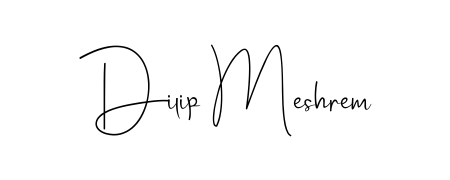 Practice writing Dilip Meshrem with the flow of Andilay-7BmLP lettering. A fantastic source of inspiration for developing your personal signature style. Dilip Meshrem signature style 4 images and pictures png