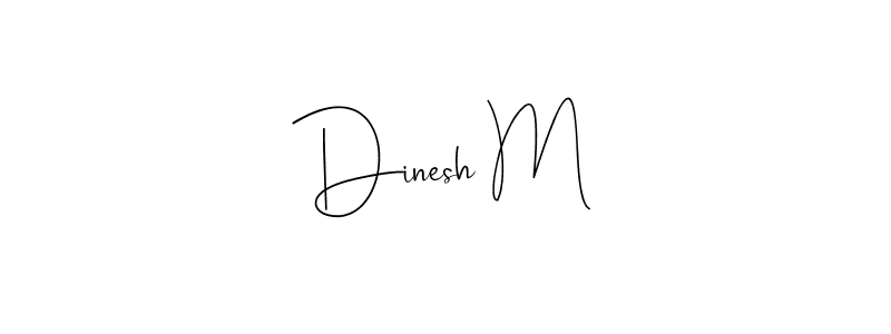 if you are searching for the best signature style for your name Dinesh M. so please give up your signature search. here we have designed multiple signature styles  using Andilay-7BmLP. Dinesh M signature style 4 images and pictures png