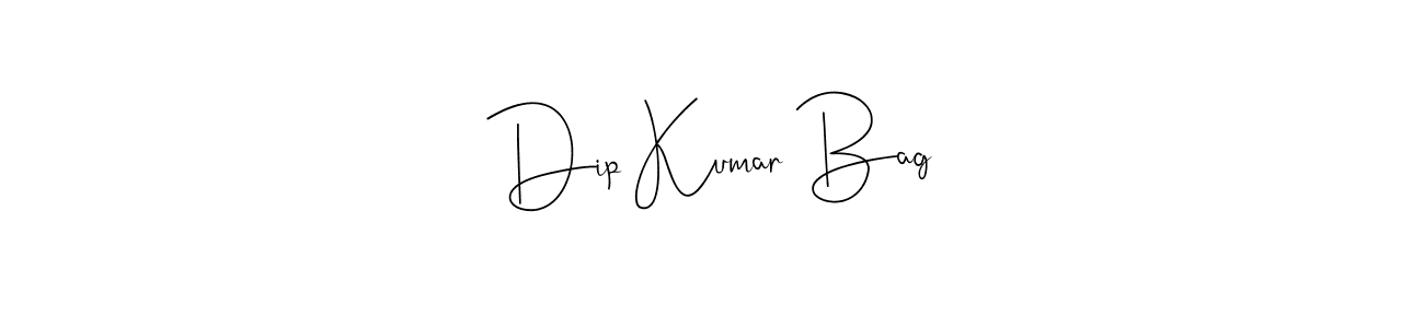 How to make Dip Kumar Bag name signature. Use Andilay-7BmLP style for creating short signs online. This is the latest handwritten sign. Dip Kumar Bag signature style 4 images and pictures png