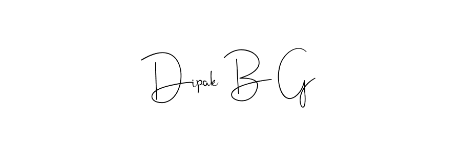 Also You can easily find your signature by using the search form. We will create Dipak B G name handwritten signature images for you free of cost using Andilay-7BmLP sign style. Dipak B G signature style 4 images and pictures png