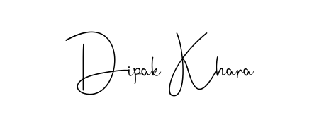 Create an unforgettable impression when signing with Dipak Khara name styled in Andilay-7BmLP typography. 100% free online generator. Dipak Khara signature style 4 images and pictures png