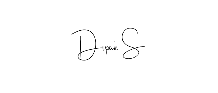 Create a beautiful signature design for name Dipak S. With this signature (Andilay-7BmLP) fonts, you can make a handwritten signature for free. Dipak S signature style 4 images and pictures png