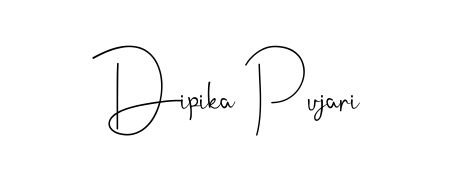 Give your name Dipika Pujari an exquisite flair with the Andilay-7BmLP script font. Ideal for contracts, resumes, and formal letterheads. Dipika Pujari signature style 4 images and pictures png