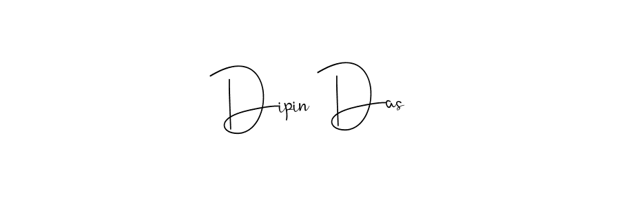 How to make Dipin Das name signature. Use Andilay-7BmLP style for creating short signs online. This is the latest handwritten sign. Dipin Das signature style 4 images and pictures png