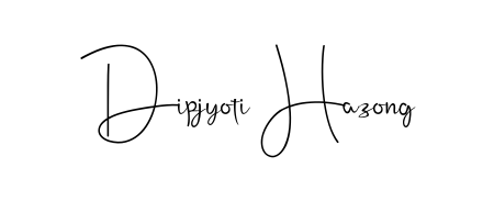 A classic penmanship look for Dipjyoti Hazong. The Andilay-7BmLP font brings timeless elegance and confidence to every signed document. Dipjyoti Hazong signature style 4 images and pictures png