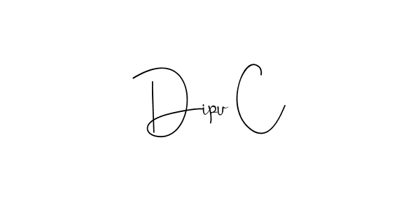Dipu C stylish signature style. Best Handwritten Sign (Andilay-7BmLP) for my name. Handwritten Signature Collection Ideas for my name Dipu C. Dipu C signature style 4 images and pictures png