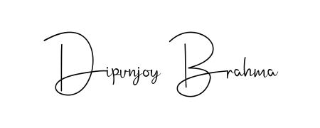 Transform the name Dipunjoy Brahma into a signature masterpiece using Andilay-7BmLP font. Ideal for photographers, artists, and creators looking for watermarks. Dipunjoy Brahma signature style 4 images and pictures png