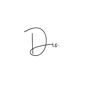 How to make Dis name signature. Use Andilay-7BmLP style for creating short signs online. This is the latest handwritten sign. Dis signature style 4 images and pictures png