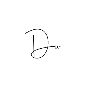 You should practise on your own different ways (Andilay-7BmLP) to write your name (Div) in signature. don't let someone else do it for you. Div signature style 4 images and pictures png