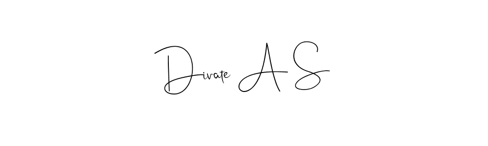You can use this online signature creator to create a handwritten signature for the name Divate A S. This is the best online autograph maker. Divate A S signature style 4 images and pictures png