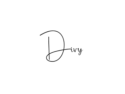 How to make Divy signature? Andilay-7BmLP is a professional autograph style. Create handwritten signature for Divy name. Divy signature style 4 images and pictures png