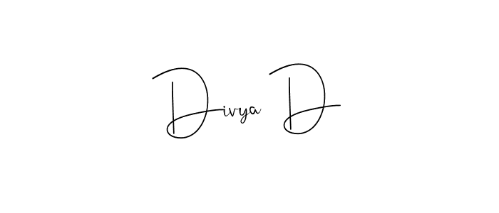 Once you've used our free online signature maker to create your best signature Andilay-7BmLP style, it's time to enjoy all of the benefits that Divya D name signing documents. Divya D signature style 4 images and pictures png