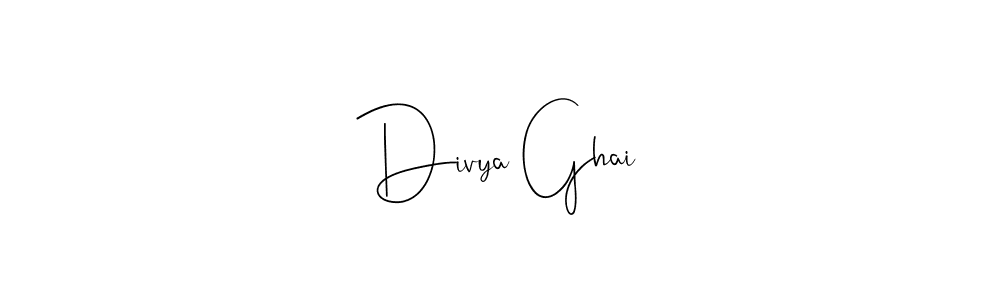 You should practise on your own different ways (Andilay-7BmLP) to write your name (Divya Ghai) in signature. don't let someone else do it for you. Divya Ghai signature style 4 images and pictures png