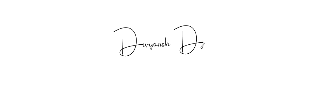 Use a signature maker to create a handwritten signature online. With this signature software, you can design (Andilay-7BmLP) your own signature for name Divyansh Dj. Divyansh Dj signature style 4 images and pictures png