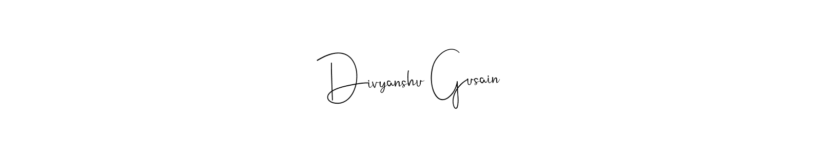 It looks lik you need a new signature style for name Divyanshu Gusain. Design unique handwritten (Andilay-7BmLP) signature with our free signature maker in just a few clicks. Divyanshu Gusain signature style 4 images and pictures png