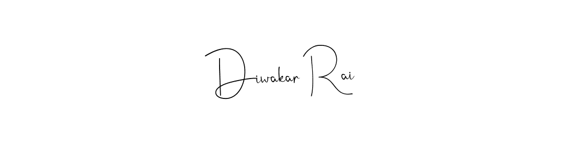 if you are searching for the best signature style for your name Diwakar Rai. so please give up your signature search. here we have designed multiple signature styles  using Andilay-7BmLP. Diwakar Rai signature style 4 images and pictures png