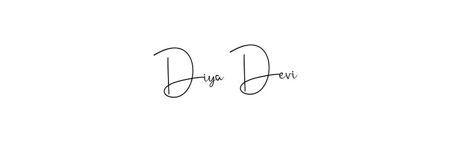 Design your own signature with our free online signature maker. With this signature software, you can create a handwritten (Andilay-7BmLP) signature for name Diya Devi. Diya Devi signature style 4 images and pictures png