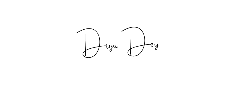 Also we have Diya Dey name is the best signature style. Create professional handwritten signature collection using Andilay-7BmLP autograph style. Diya Dey signature style 4 images and pictures png