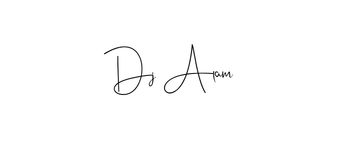 You should practise on your own different ways (Andilay-7BmLP) to write your name (Dj Alam) in signature. don't let someone else do it for you. Dj Alam signature style 4 images and pictures png