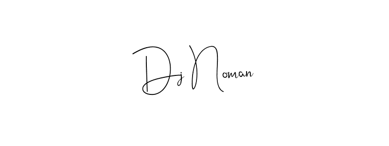 How to make Dj Noman signature? Andilay-7BmLP is a professional autograph style. Create handwritten signature for Dj Noman name. Dj Noman signature style 4 images and pictures png