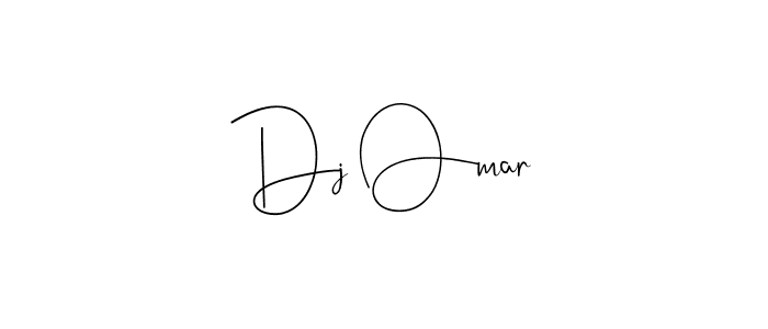 How to make Dj Omar name signature. Use Andilay-7BmLP style for creating short signs online. This is the latest handwritten sign. Dj Omar signature style 4 images and pictures png