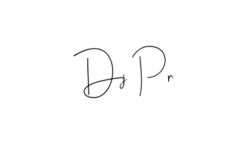 Also we have Dj Pr name is the best signature style. Create professional handwritten signature collection using Andilay-7BmLP autograph style. Dj Pr signature style 4 images and pictures png