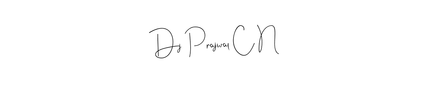 Dj Prajwal C N stylish signature style. Best Handwritten Sign (Andilay-7BmLP) for my name. Handwritten Signature Collection Ideas for my name Dj Prajwal C N. Dj Prajwal C N signature style 4 images and pictures png