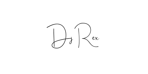 How to make Dj Rex signature? Andilay-7BmLP is a professional autograph style. Create handwritten signature for Dj Rex name. Dj Rex signature style 4 images and pictures png