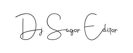 A timeless handwritten aesthetic for Dj Sagor Editor. The Andilay-7BmLP font gives your signature a handcrafted feel with natural curves. Dj Sagor Editor signature style 4 images and pictures png