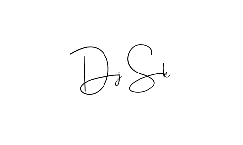 You should practise on your own different ways (Andilay-7BmLP) to write your name (Dj Sk) in signature. don't let someone else do it for you. Dj Sk signature style 4 images and pictures png