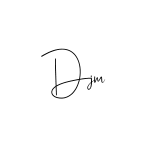 Make a beautiful signature design for name Djm. Use this online signature maker to create a handwritten signature for free. Djm signature style 4 images and pictures png