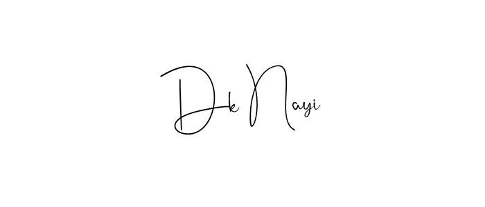 Make a beautiful signature design for name Dk Nayi. Use this online signature maker to create a handwritten signature for free. Dk Nayi signature style 4 images and pictures png