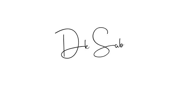 Make a short Dk Sab signature style. Manage your documents anywhere anytime using Andilay-7BmLP. Create and add eSignatures, submit forms, share and send files easily. Dk Sab signature style 4 images and pictures png