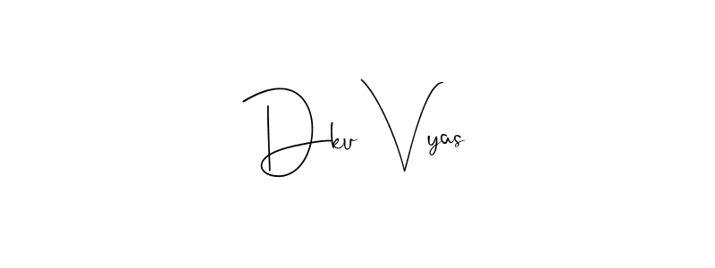 Make a beautiful signature design for name Dku Vyas. Use this online signature maker to create a handwritten signature for free. Dku Vyas signature style 4 images and pictures png