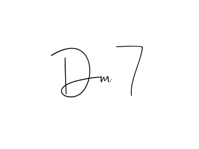 How to Draw Dm 7 signature style? Andilay-7BmLP is a latest design signature styles for name Dm 7. Dm 7 signature style 4 images and pictures png