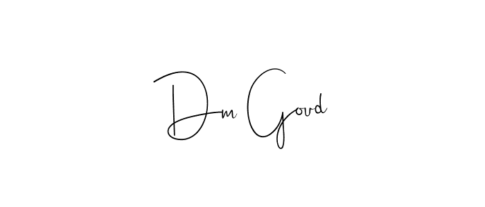 You should practise on your own different ways (Andilay-7BmLP) to write your name (Dm Goud) in signature. don't let someone else do it for you. Dm Goud signature style 4 images and pictures png
