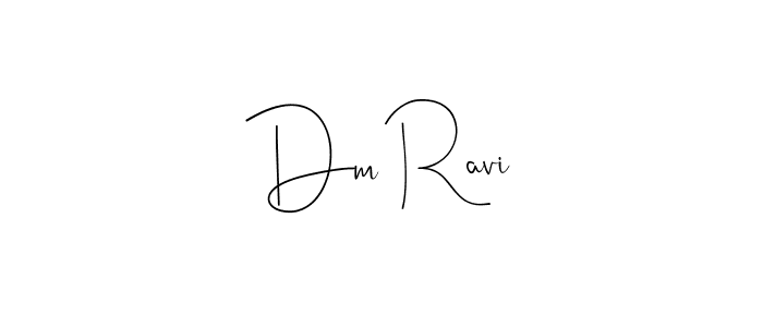 How to make Dm Ravi signature? Andilay-7BmLP is a professional autograph style. Create handwritten signature for Dm Ravi name. Dm Ravi signature style 4 images and pictures png