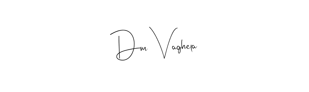 You should practise on your own different ways (Andilay-7BmLP) to write your name (Dm Vaghela) in signature. don't let someone else do it for you. Dm Vaghela signature style 4 images and pictures png