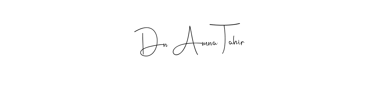 You can use this online signature creator to create a handwritten signature for the name Dn Amna Tahir. This is the best online autograph maker. Dn Amna Tahir signature style 4 images and pictures png
