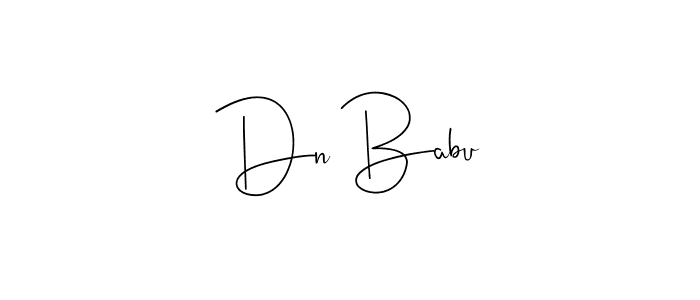 Similarly Andilay-7BmLP is the best handwritten signature design. Signature creator online .You can use it as an online autograph creator for name Dn Babu. Dn Babu signature style 4 images and pictures png