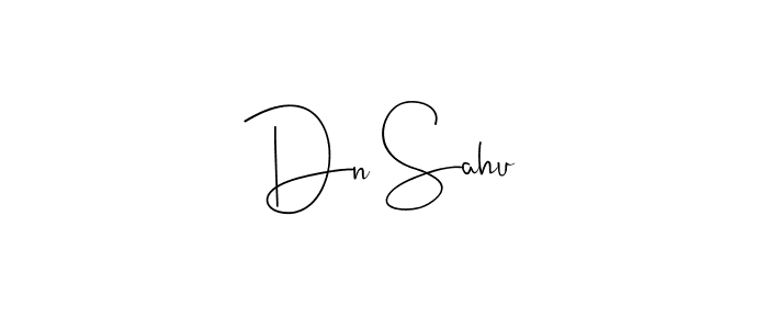 How to make Dn Sahu name signature. Use Andilay-7BmLP style for creating short signs online. This is the latest handwritten sign. Dn Sahu signature style 4 images and pictures png