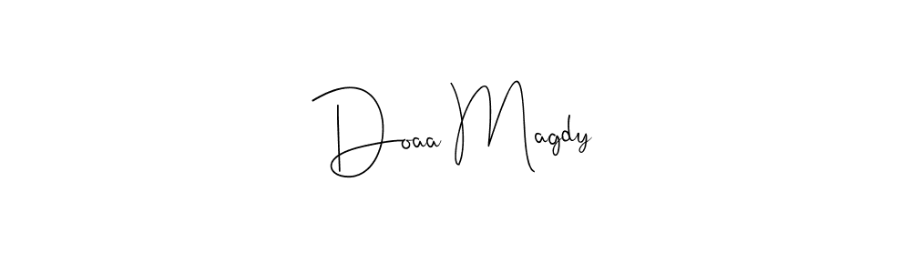 The best way (Andilay-7BmLP) to make a short signature is to pick only two or three words in your name. The name Doaa Magdy include a total of six letters. For converting this name. Doaa Magdy signature style 4 images and pictures png