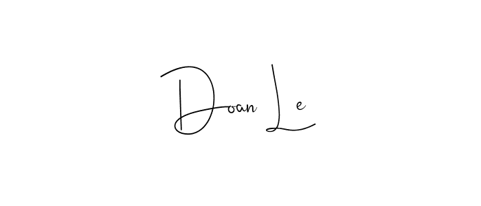 Make a beautiful signature design for name Doan Le. With this signature (Andilay-7BmLP) style, you can create a handwritten signature for free. Doan Le signature style 4 images and pictures png