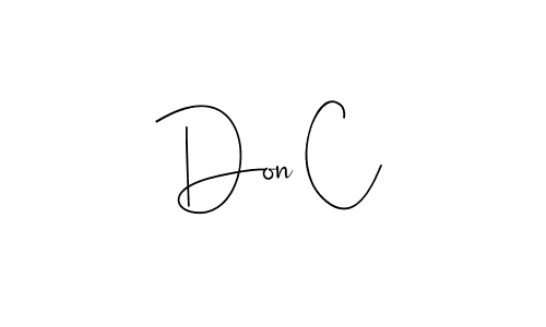 How to make Don C name signature. Use Andilay-7BmLP style for creating short signs online. This is the latest handwritten sign. Don C signature style 4 images and pictures png